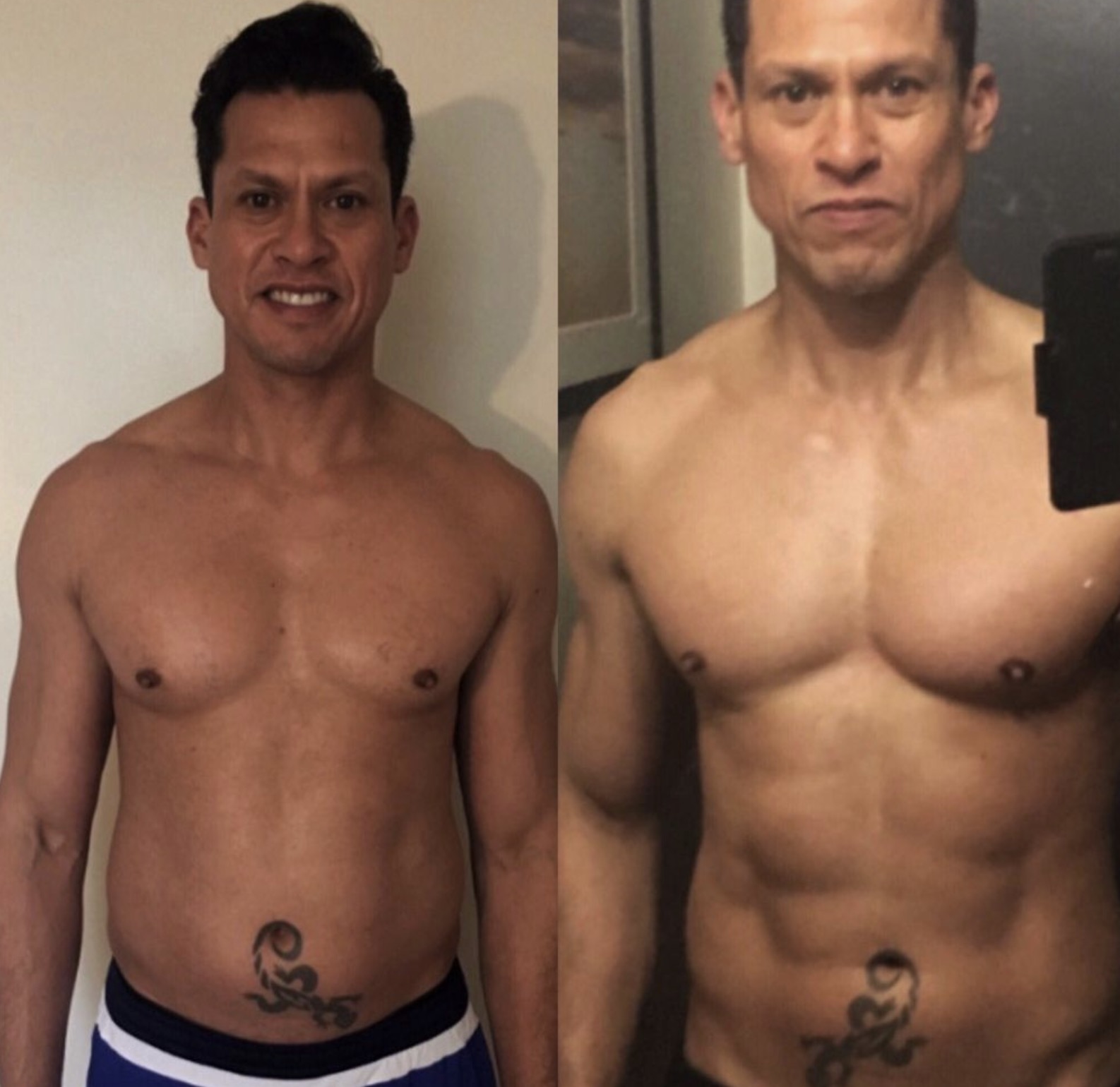 Client progress photo