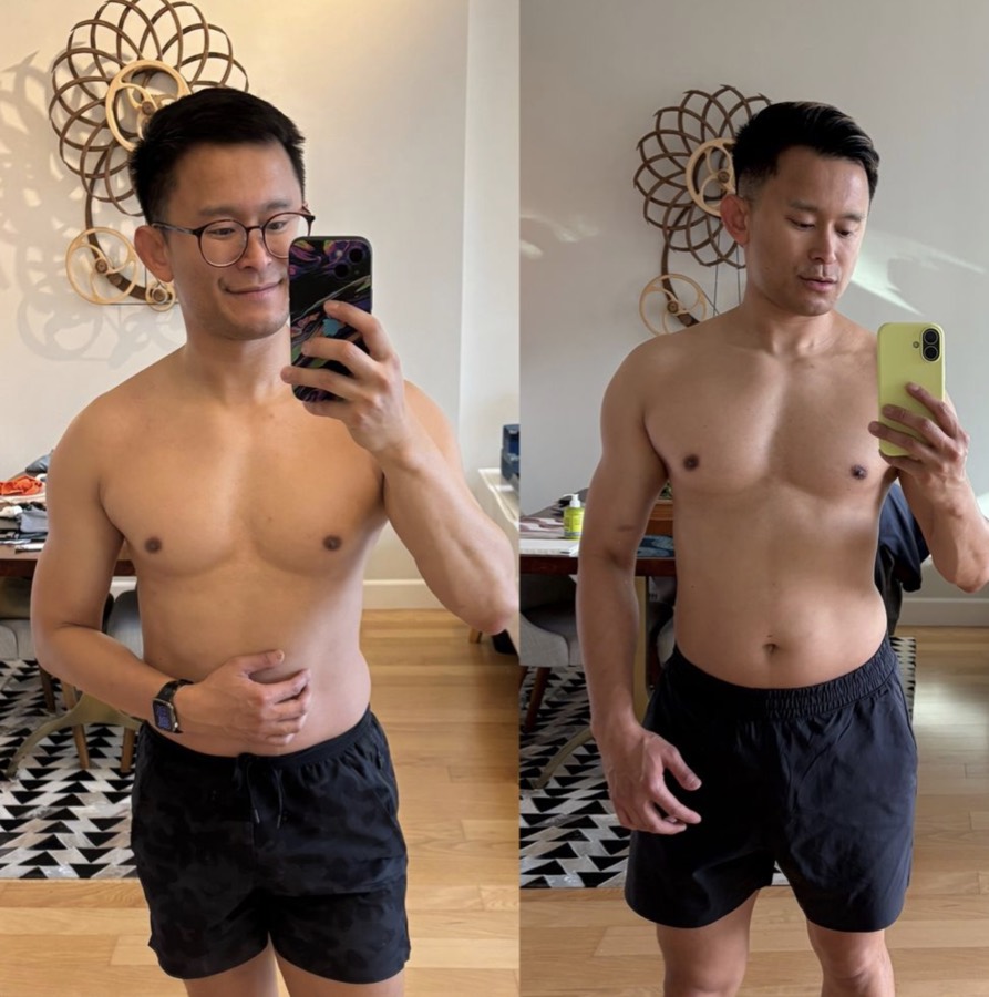 Client progress photo