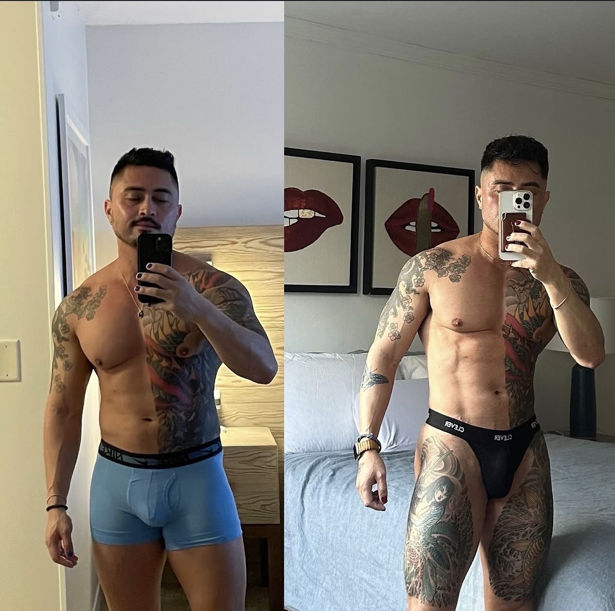 Client progress photo