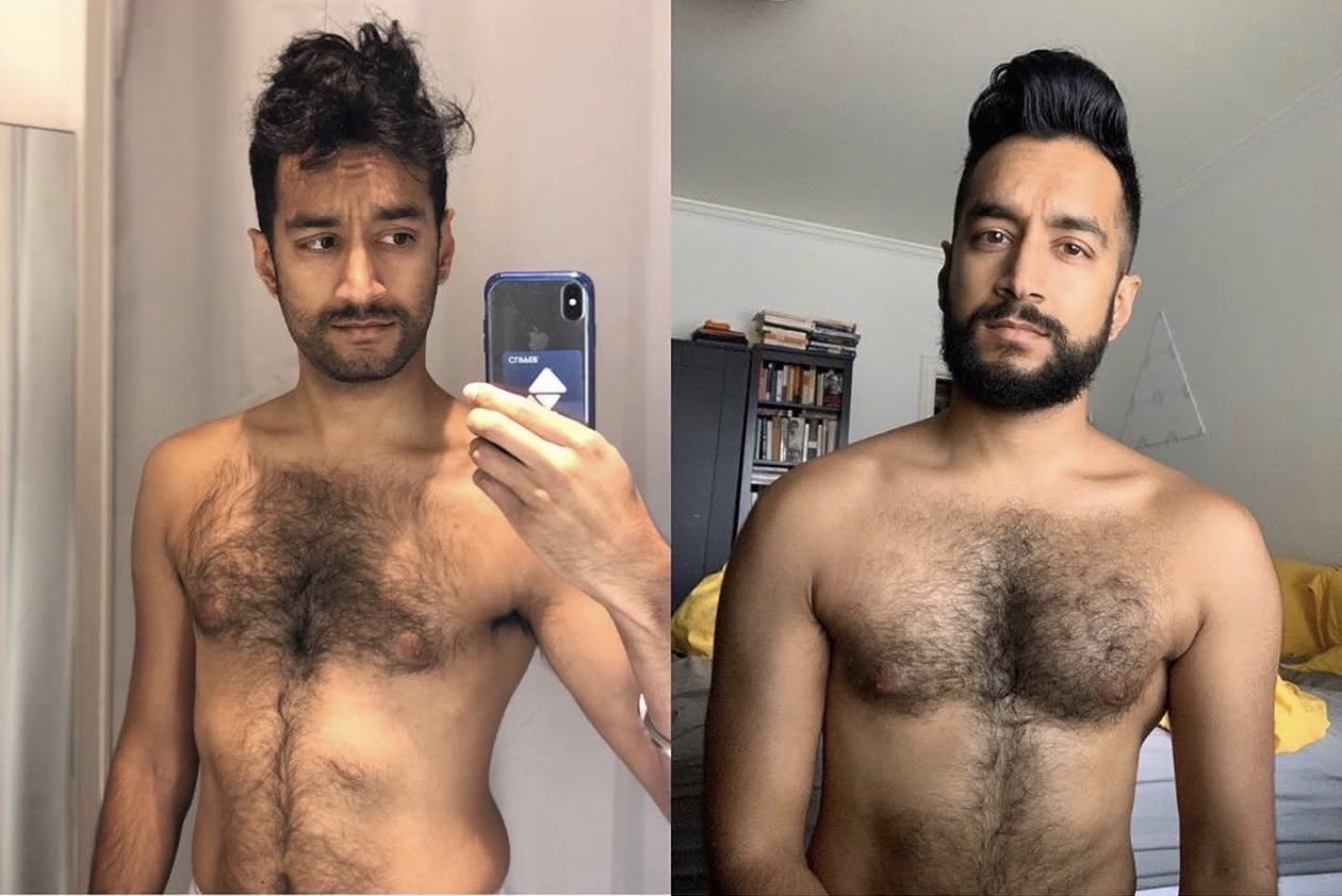 Client progress photo