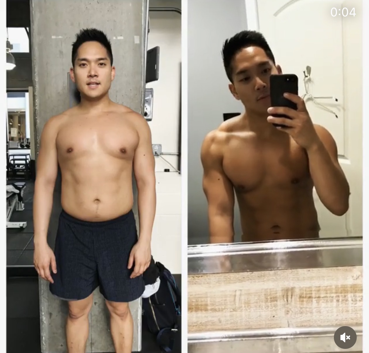 Client progress photo
